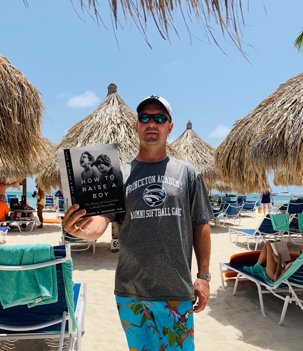 rikdugan's tweet photo. Oh yeah! Mr. G enjoying some @PrincetonAcadSH #SummerReading on the #beach - @michreich #HowToRaiseABoy - stay 😎 Mr. Geraci! Thanks for devoting your summer vacation to bringing out the best in boys #PASHSummerStories #PASHProud @BoysSchools @HAWKS_Athletics https://t.co/OAtguYH4lL