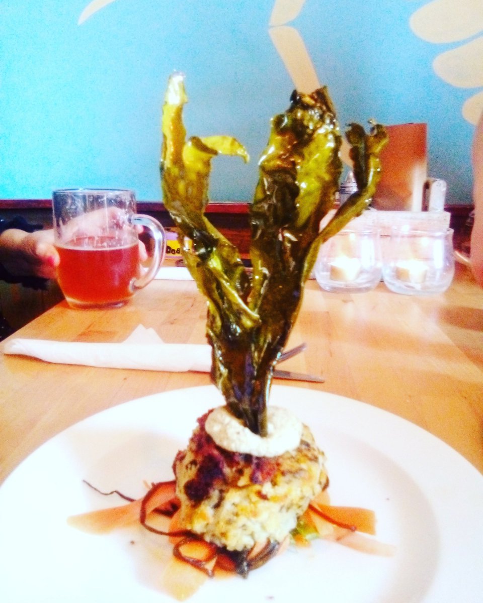 Rothach1's tweet photo. It's a head turner. Seaweed starter was moreish @Cafe_Canna https://t.co/q1OrRYnDnl