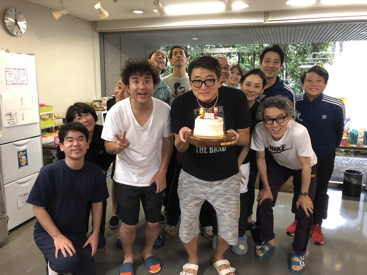 祝！福田監督の誕生会に「今日から俺は」の三橋と伊藤もお祝いに駆け付けたｗ