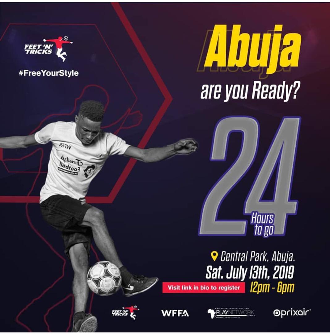 potam1304's tweet photo. #AbujaTwitterCommunity come and watch Nigerian youths display their talents at the African Freestyle Football championship auditions holding tomorrow @Centralparkabj_ #AFFC19
Entry is absolutely Free! https://t.co/CQBo463tUc