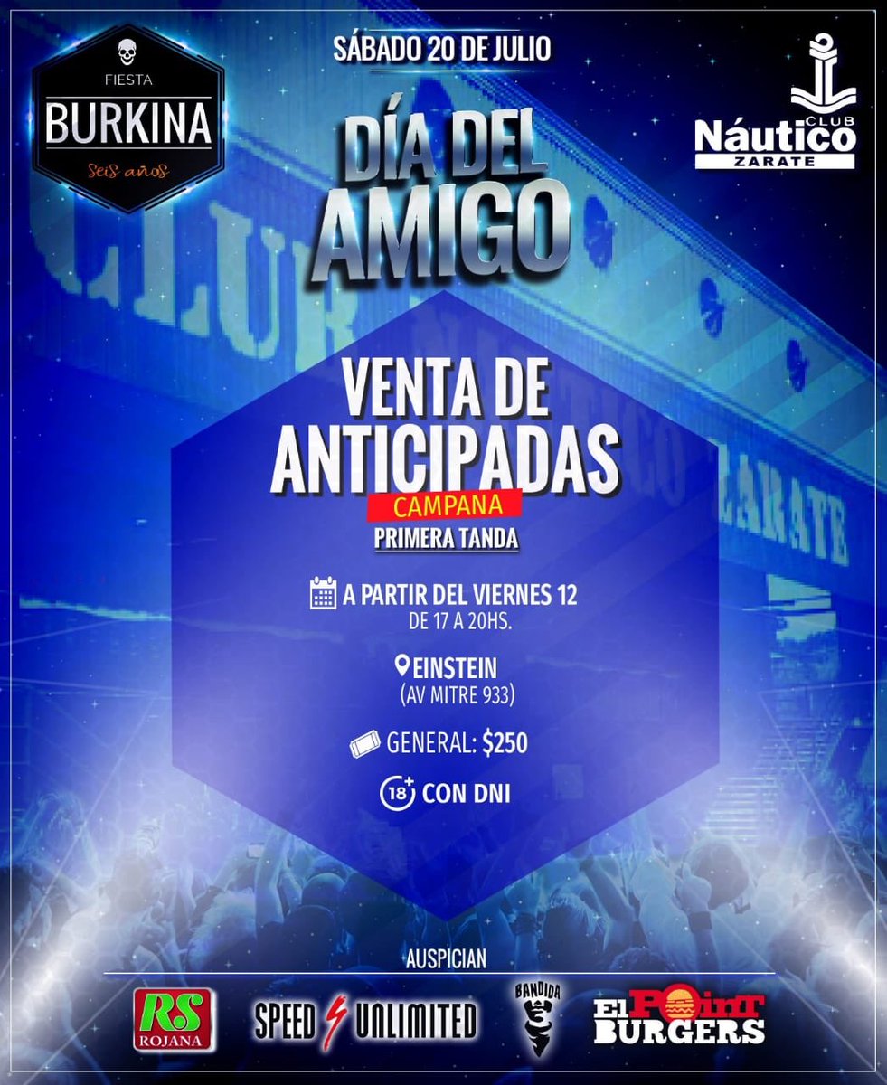 mandala_eventos's tweet photo. CAMPANA copa la @FiestaBurkina Día del Amigo ‼️ #PuntoDeVenta #Horario #8Dias https://t.co/V38OuDnw5C