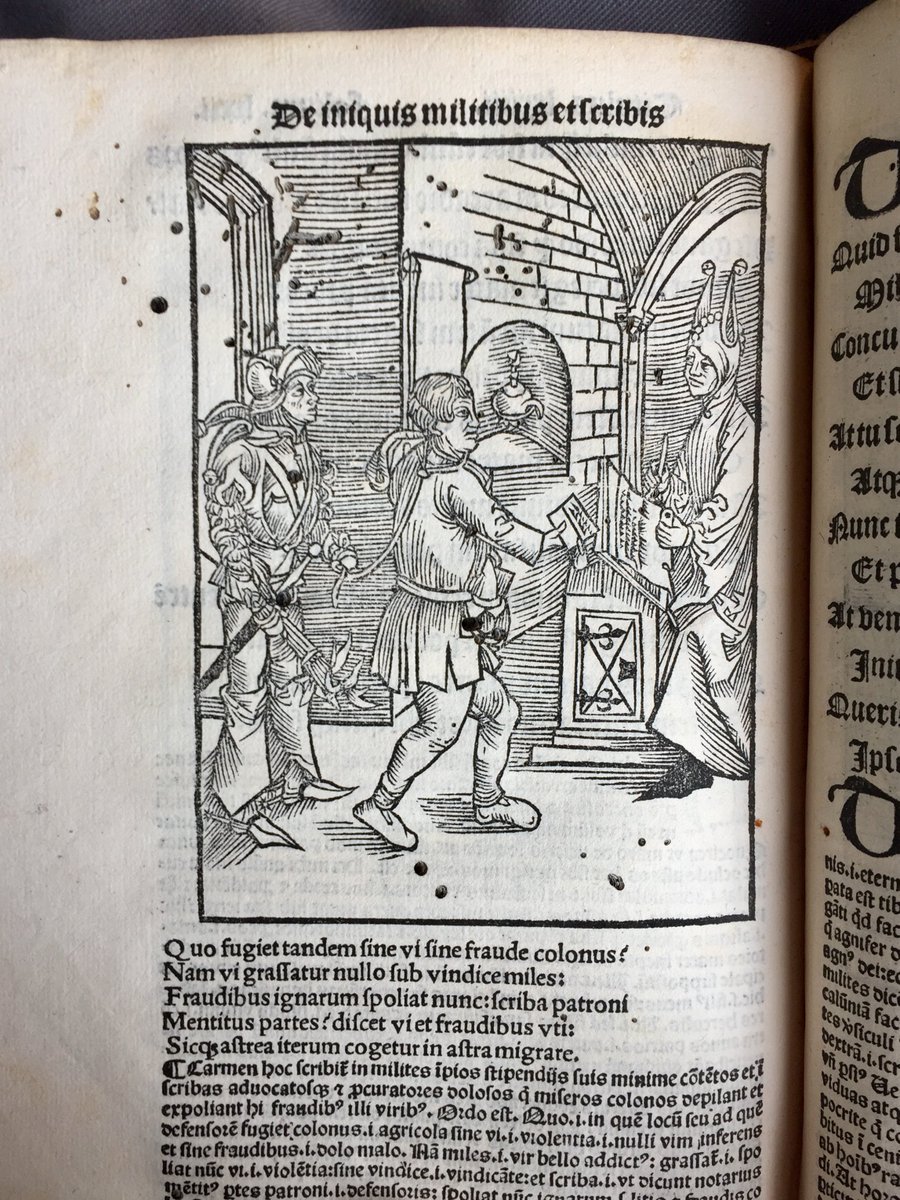 ParkerLibCCCC's tweet photo. @CorpusCambridge @suz_paul @BLMedieval @camedieval @BodCons @TheArtsSociety_ @westdeancollege @LovettPatricia @heritage_crafts @aldevine This ancient ancestor of our sprightly present-day collection carers survives in SP.106/'Navis stultifera', our #earlyprint copy of the Paris 1505 Latin trans of Seb Brant's 'Ship of Fools' (cf https://t.co/igkKlf5i4g):
For max #FridayFeeling, enjoy these vivacious #woodcuts! https://t.co/PJP4Rd2Cwo
