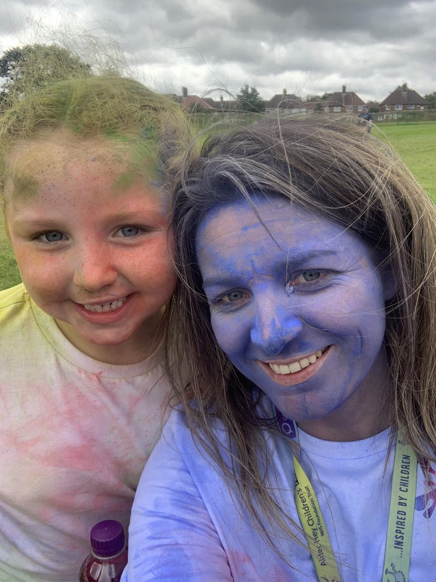 TheForumAH's tweet photo. I had a fantastic at my rainbow run 🌈 my mum was turned into a smurf 😂 please don’t laugh at her at the Forum meeting tonight 😭 @KnowsleyLanePS @AlderHey @LCooper102 #alderheyyouthforum #NHSCYP https://t.co/isHSALQL8V
