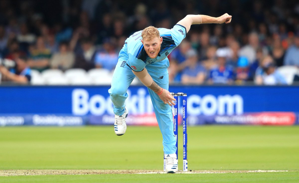 Coral's tweet photo. Ben Stokes is the only bowler to bowl 30+ overs during the tournament and to not be hit for a 6! 👏

#CWC19 #ENGvNZ https://t.co/N2UHLLeJzp