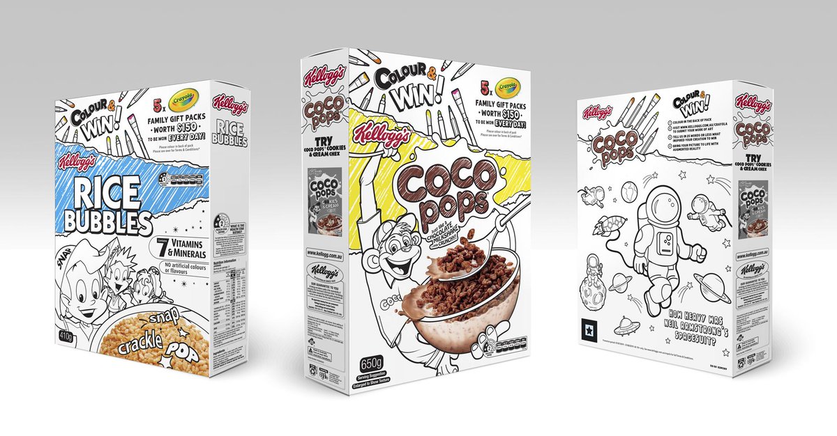creapills's tweet photo. Kellogg’s et Crayola imaginent des packagings à colorier pour développer la créativité des enfants

Plus d'infos : https://t.co/ZpsCMr4WQj https://t.co/Hv4DeU790v