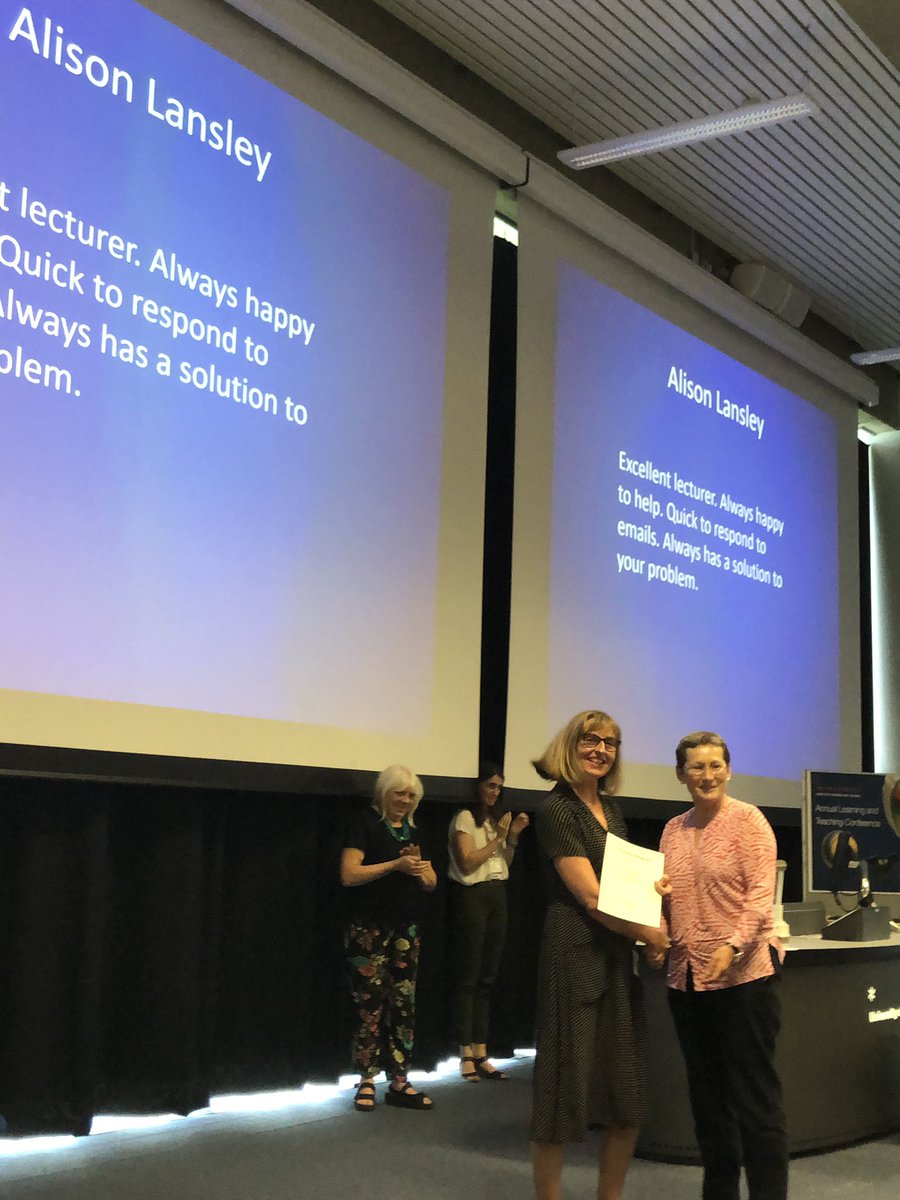 TaranehDean's tweet photo. Recognizing and rewarding excellent student support #brightlearn19 @uniofbrighton https://t.co/dkhB2M888m
