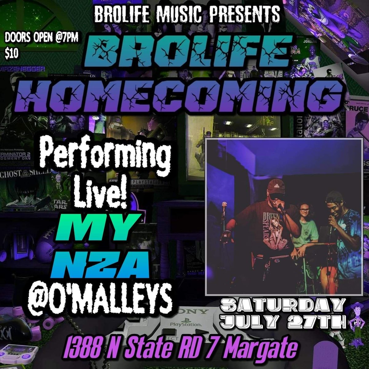 BroLifeMusic's tweet photo. #July27th #BroLifeHomecoming #OmalleysHighClassSportsBar https://t.co/ywFgTgJSOh