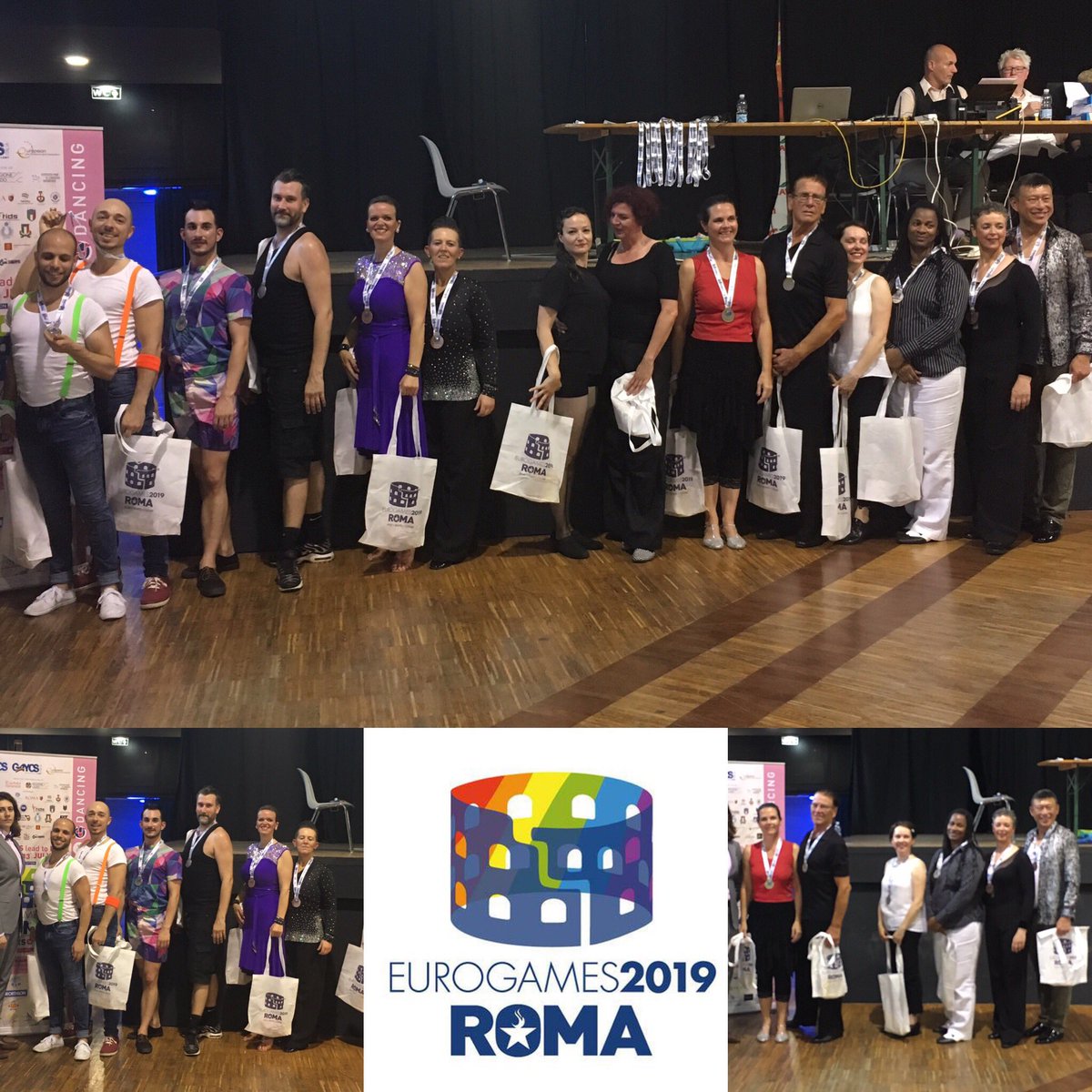 UKEDC_Dance's tweet photo. Congratulations to Davide and Yoav for 1st place in A Class Salsa, Jo & Louise for 3rd Place and then in B Class 2nd Place to Norma & Leni, 3rd Place go Martin & Penny .... so SALSA!! #ukssdc #italia #eurogames2019 https://t.co/xIAKdkNrzV
