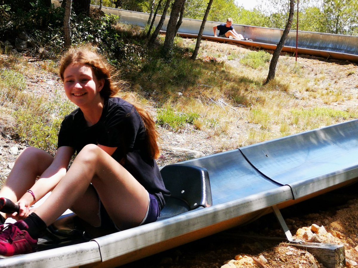 ACS_Sch_Trips's tweet photo. More Calafell slide fun. This time with Harry, Anna, Adam and Kerun #acsbarcelona2019 https://t.co/zzct1obTYi