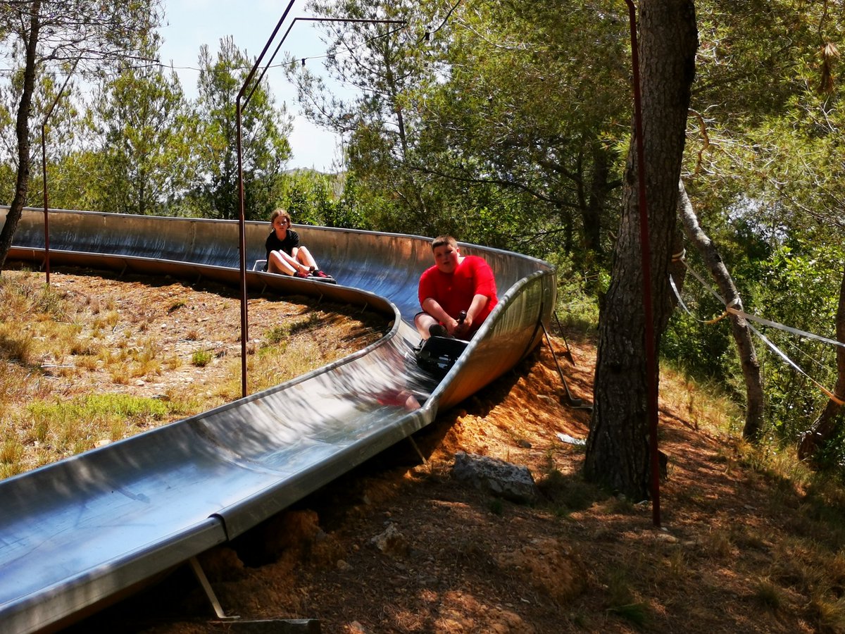 ACS_Sch_Trips's tweet photo. More Calafell slide fun. This time with Harry, Anna, Adam and Kerun #acsbarcelona2019 https://t.co/zzct1obTYi