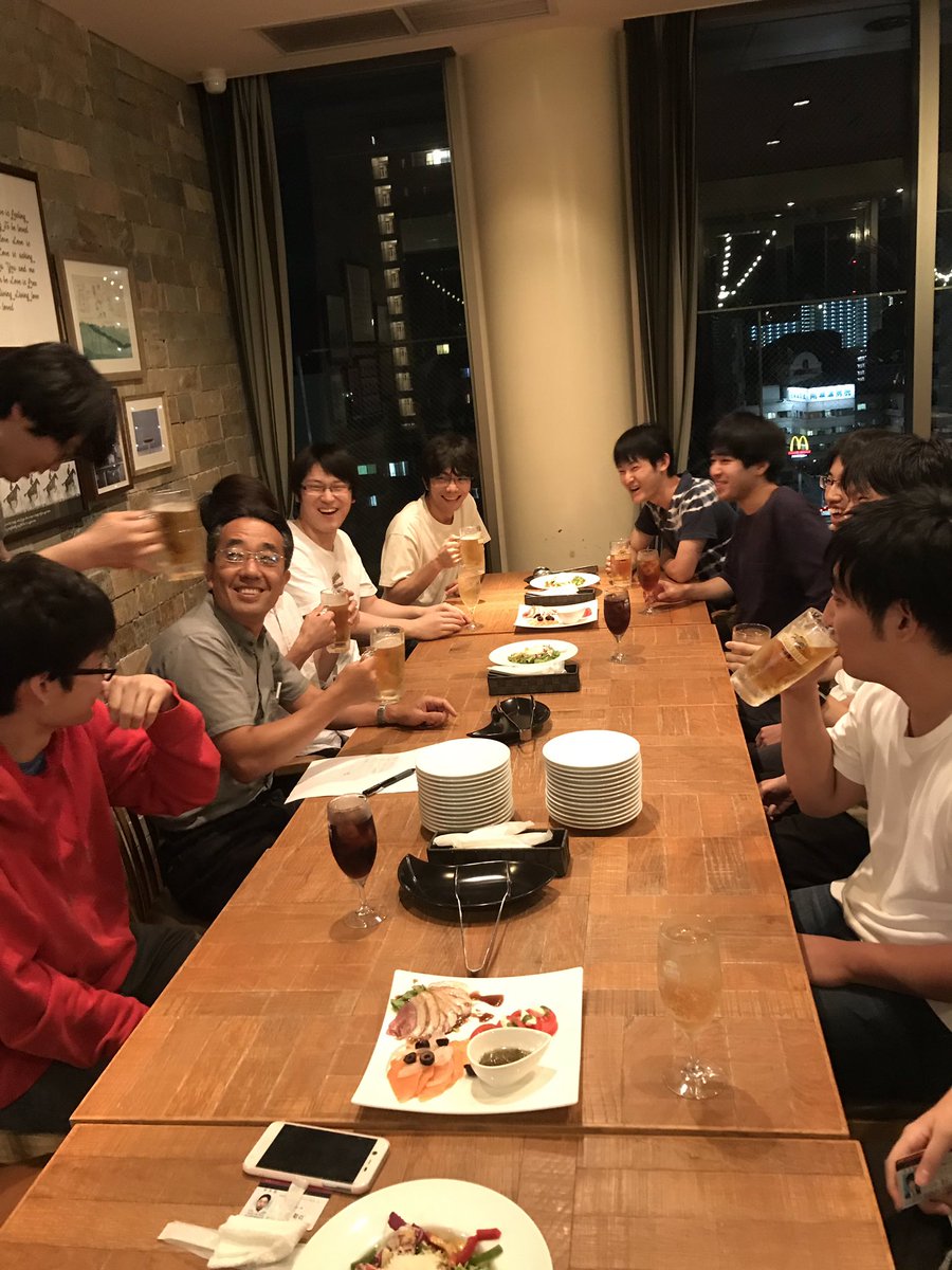 ngclab's tweet photo. 新メンバーのB3との初顔合わせでした。
楽しかったですねー
お店もとってもお洒落で草津市が一望できました！ https://t.co/Rgty2ZCkyW