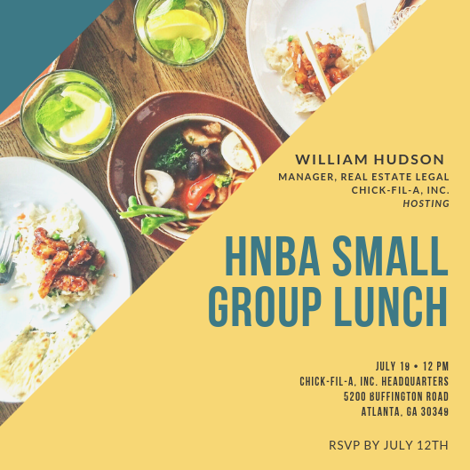 HNBA_Region_VII's tweet photo. Still a few spots left! Todays the LAST DAY to RSVP for HNBA's Small Group Lunch with William Hudson at Chick-Fil-A on July 19th!
RSVP link: https://t.co/SAJBsVuC8c https://t.co/EEOEZO42sy