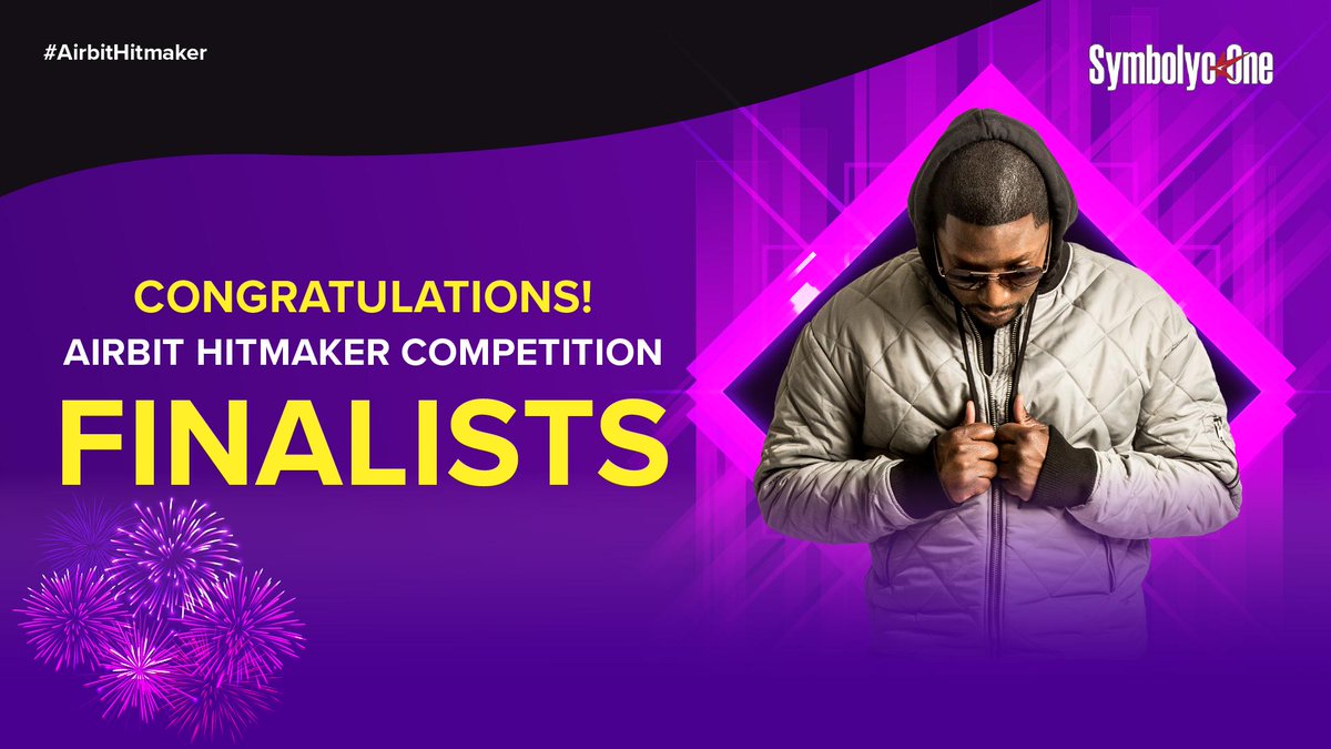 airbit's tweet photo. There's one stage left in the #AirbitHitmaker contest; it's up to @SymbolycOne to choose the top 3 from an amazingly talented top 50! Choosing the finalists was hard enough, we can't wait to see who the winners are! Check out the finalists' entries here ๐ https://t.co/3rB4w0pomr https://t.co/gfsxExIQ3d