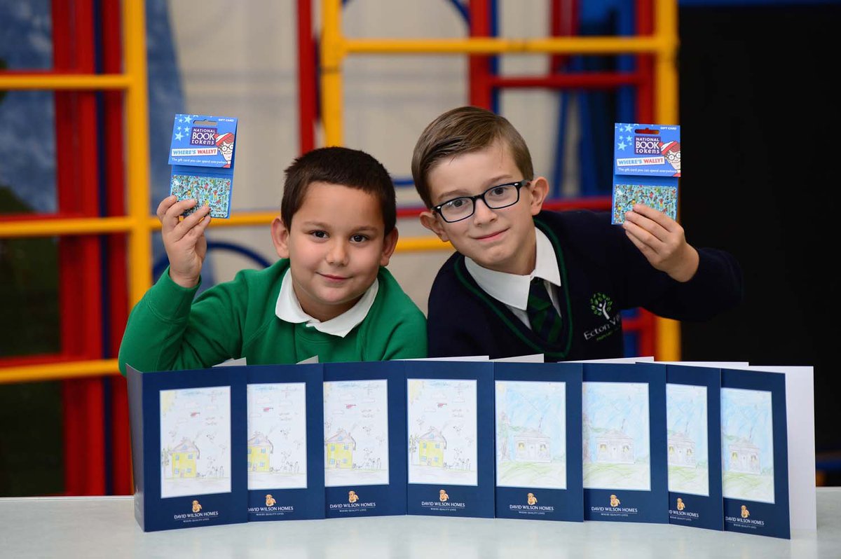 Following a greetings card design #competition with <a href="/DavidWilsonHome/">David Wilson Homes</a>, 2 pupils from #Ecton Village Primary Academy are spreading joy to new residents at the #homebuilder’s new developments. Read more here: bit.ly/2XEFkUV #NNNews #Northamptonshire #BusinessNews