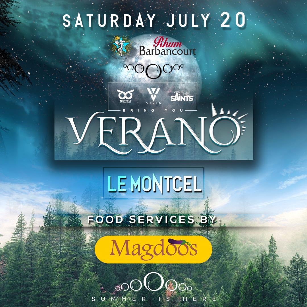 vivid_haiti's tweet photo. VERANO is next Saturday at le Montcel! Beautiful venue, the best Djs, and food services from Magdoos! Don’t miss out on this unique event! #verano #summeriscoming #montcel #vivid #thesaints #noctem https://t.co/jQsOILonKI