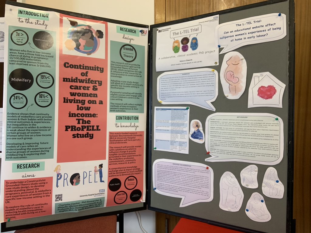 becky_edwardsRM's tweet photo. Afternoon spent showcasing my midwifery #PhD research project alongside @femmidwife for @GillWaltonRCM visit to @UHS_Maternity today. Innovation and flapjack? Yes please! #LTEL @MidwivesRCM @RCMSotonBranch   @suzannecMidwife @VanoraHundley https://t.co/UPsxaDnoH7