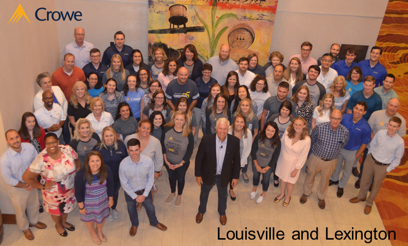 It’s off to the races as Crowe's CEO <a href="/JimPowersCrowe/">Jim Powers</a> began his 2019 State of the Firm roadshow in Kentucky with Louisville and Lexington colleagues. Jim celebrated last year’s accomplishments then looked ahead to Crowe’s future. Next stop: Nashville. #CroweSOF
