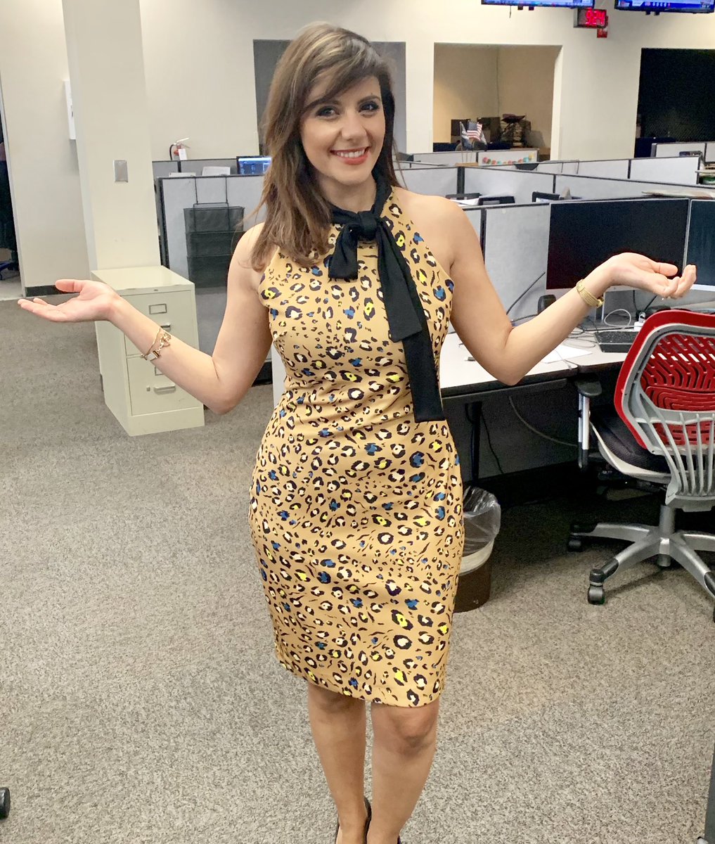 ForganySarah's tweet photo. this one guy wrote me saying “what’s up with my Fred Flintstone” outfit @KENS5 ?? but I’m totally feelin this dress 👗 #RockinFredFlintstone #FredFlintstoneStyle https://t.co/ahJHOaFKWn