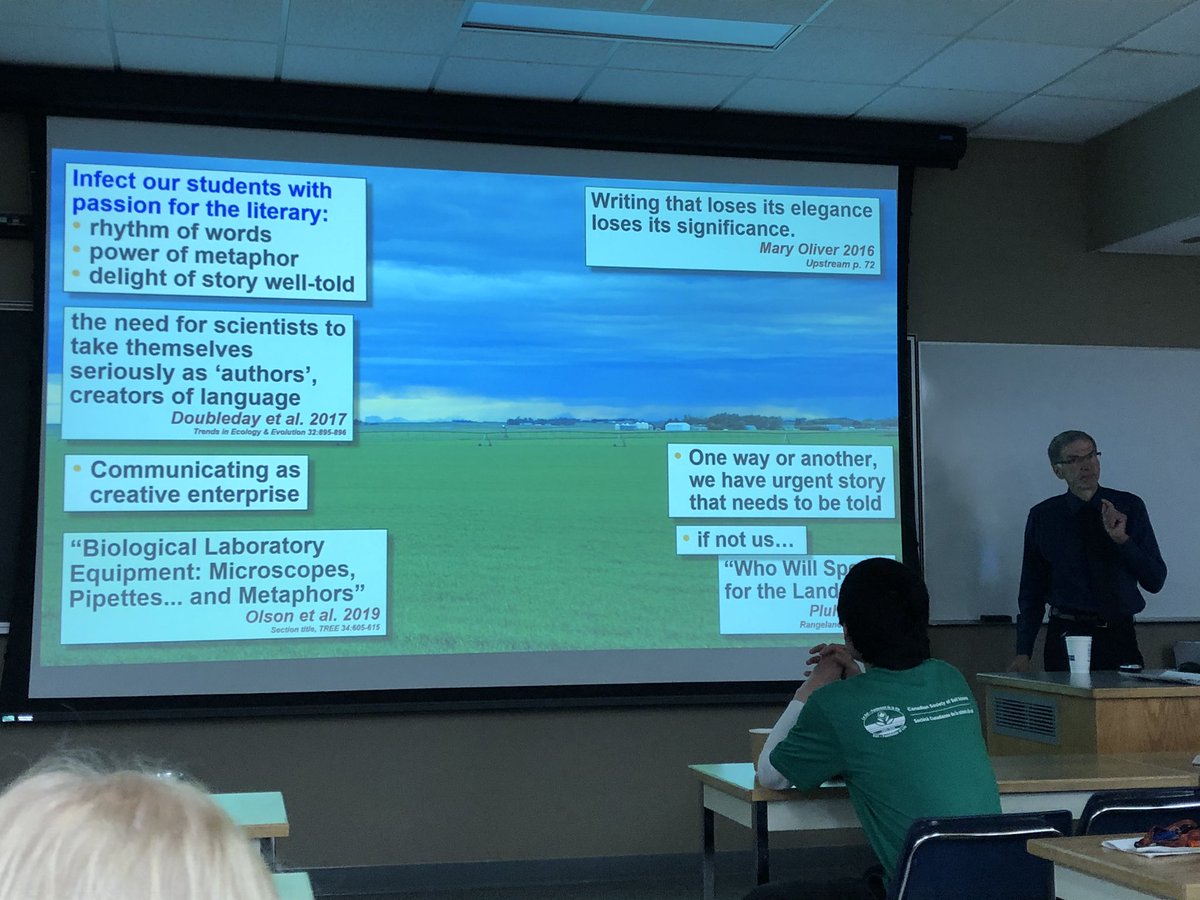 Science4RPN's tweet image. Henry Janzen speaking at the #csss in Saskatoon on the need for scientists to communicate. @CSSS_Soils