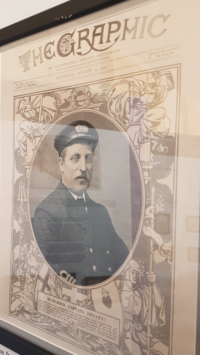 TanyaTanyamf's tweet photo. Capt Fryatt Exhibition- if you havent been yet, please do visit, a fascinating insight into a true hero #CaptainFryatt #HistoricHarwich https://t.co/xjBzImzAwM
