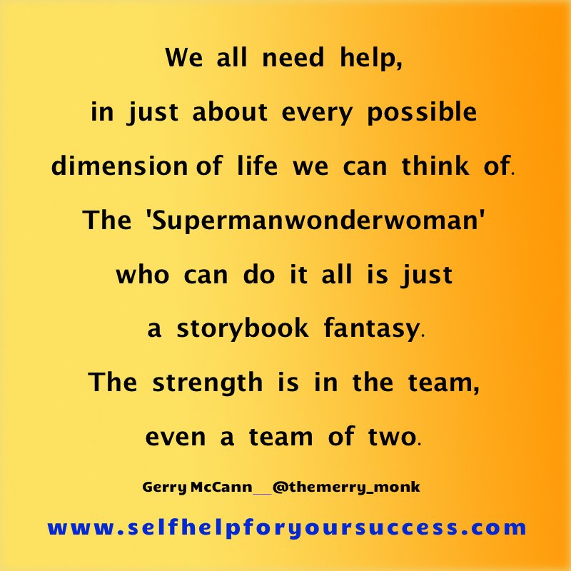 Susanjmccann's tweet photo. No one is 'an island' as they say, so lets be more willing to ask for and give help to others #Leaders #bethechange https://t.co/BBj0BMFG0g