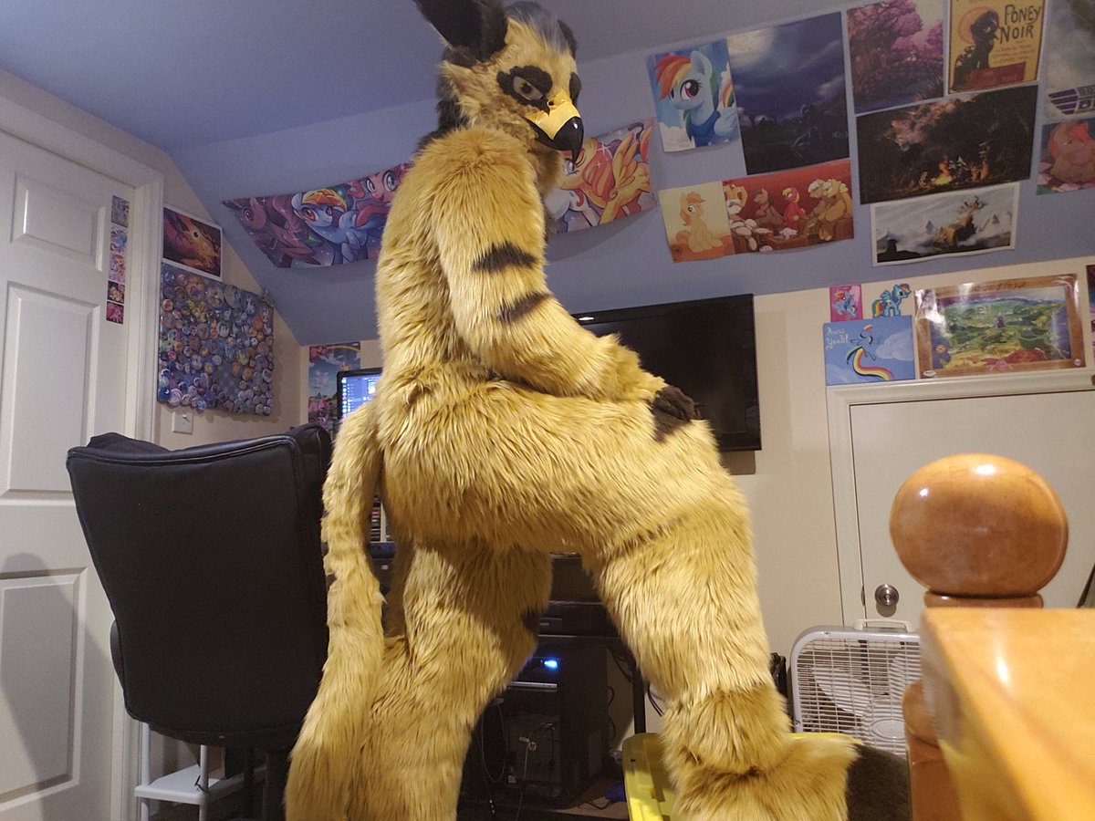 CloudyBirb's tweet photo. Have some bird leg for #FursuitFriday uvu https://t.co/qwGlcoLmh5