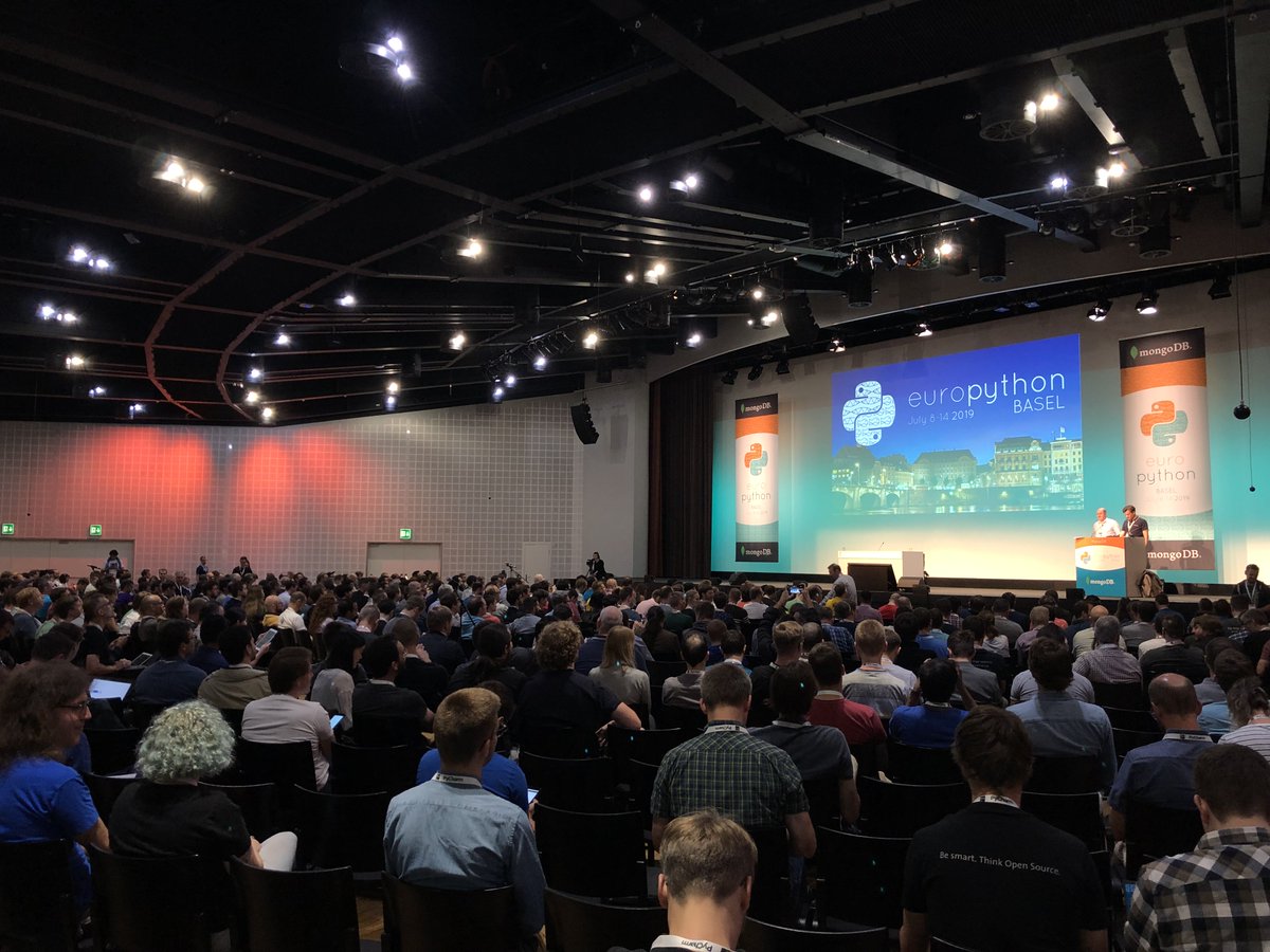 sixfinger78's tweet photo. Had a good time @europython 2019 in #basel @mongodb need one of your shirts, otherwise can not start the new project! :-) https://t.co/pnJu6OiYNv