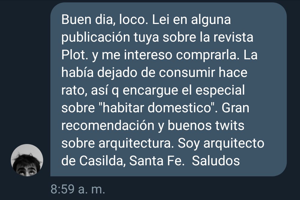 alejandrocsome's tweet photo. No me gusta mucho el autobombo pero este mensaje me empuja a seguir. No solo gusto la review de @RevistaPLOT, sino que hubo conversión comercial, y además gusto en el espectro de lo que se recomendaba y criticaba.

Algo se está haciendo bien. Cuesta, pero paso a paso. 🖤 https://t.co/nXNt4I1wMz