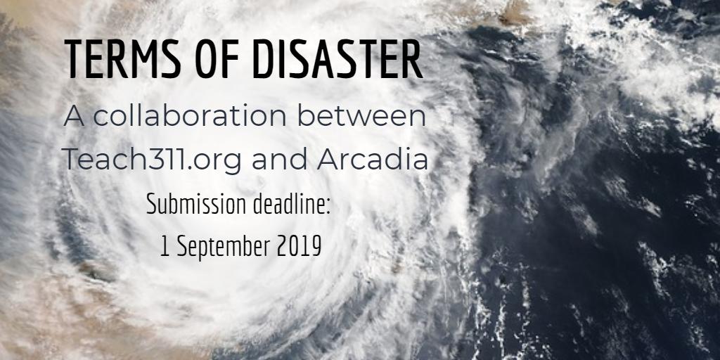 env_and_society's tweet photo. @esehtweets For the upcoming volume, we especially invite submissions for our Terms of Disaster collection, a collaboration with https://t.co/Xlj2tWeYqf. See the link for details: https://t.co/rSmbnVKXKU
#termsofdisaster #envhist #envhum #histoftech #historyofscience #callforpapers https://t.co/1DNX9lHmUU
