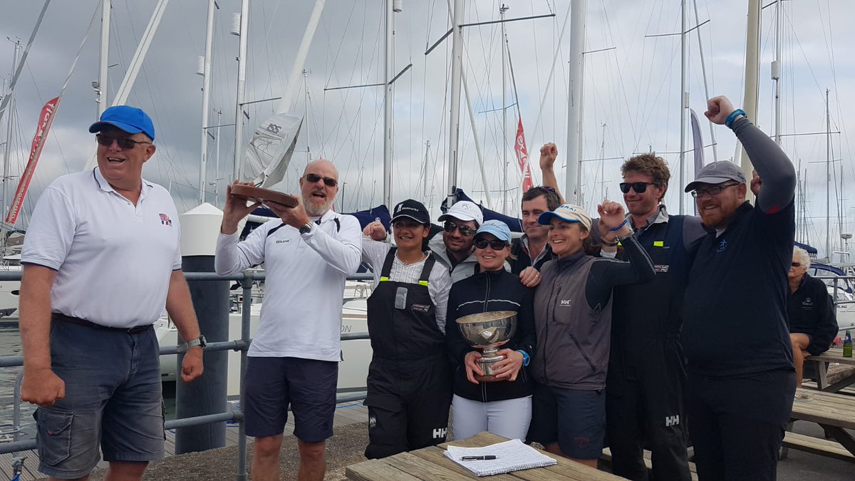 Great day sailing in the International Superyacht Society regatta! Thank you to the team Rex Barrett and Leeann Speck @IdeaworksLondon, Ken Hickling <a href="/SYachtCharities/">SYC Foundation</a> /Sherpa 63 and Sarah Allan from Penningtons Manches LLP. Lots of money was raised for Superyacht Charities