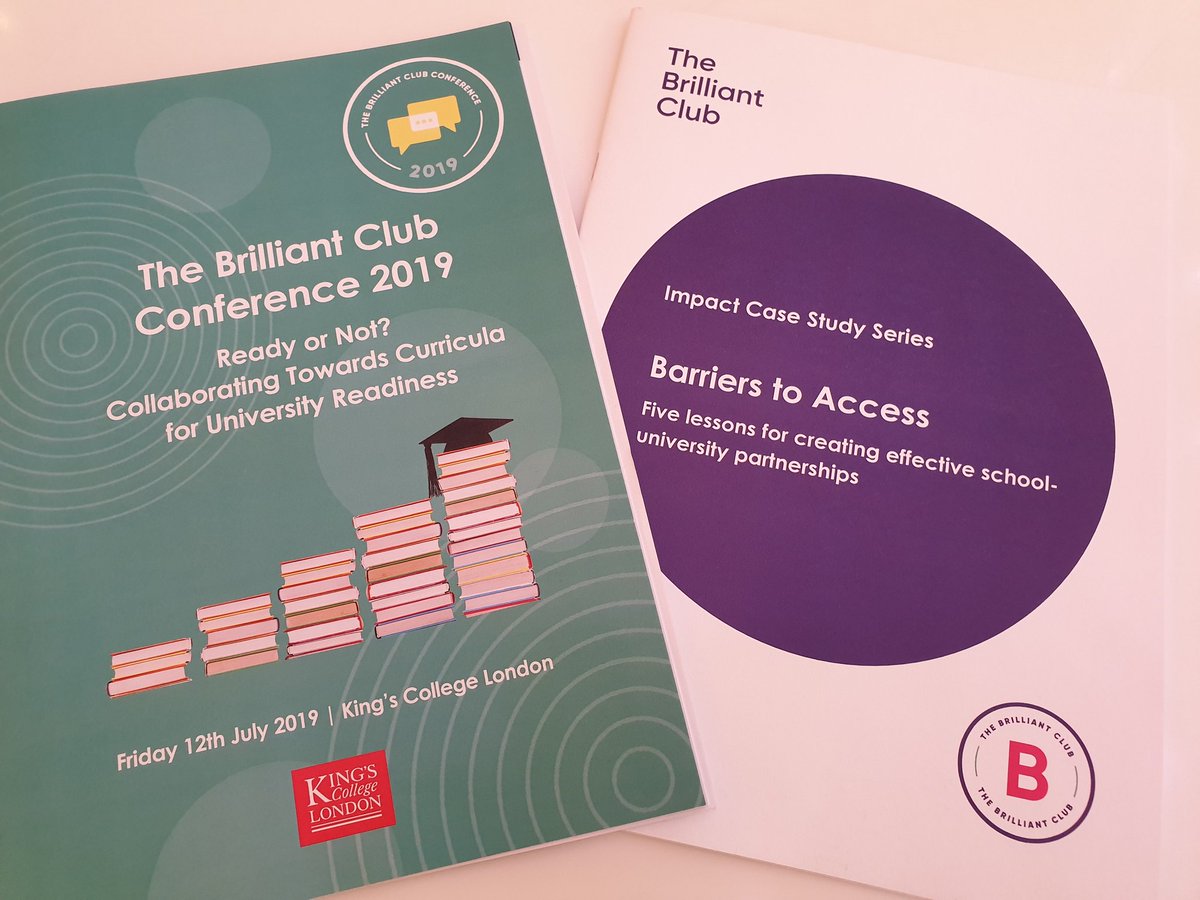 emmalouisedeeks's tweet photo. Really enjoyed being part of the @BrilliantClub conference @KingsCollegeLon today - great to see such a positive & collaborative approach to Outreach & Widening Participation #TBCconference https://t.co/XTgB9xKd73