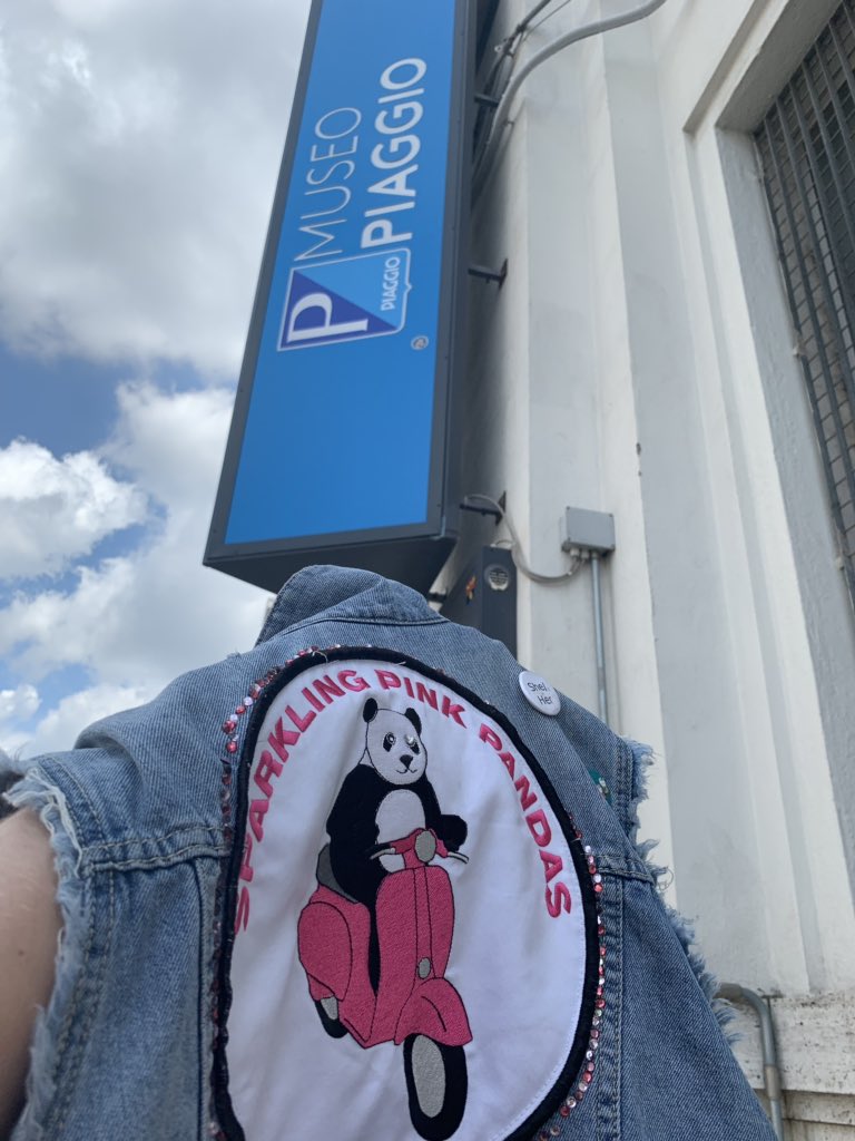 spp_scooters's tweet photo. The Sparkling Pink Pandas colours made the trip to Italy to see the Piaggio museum. https://t.co/32sutDzeX4