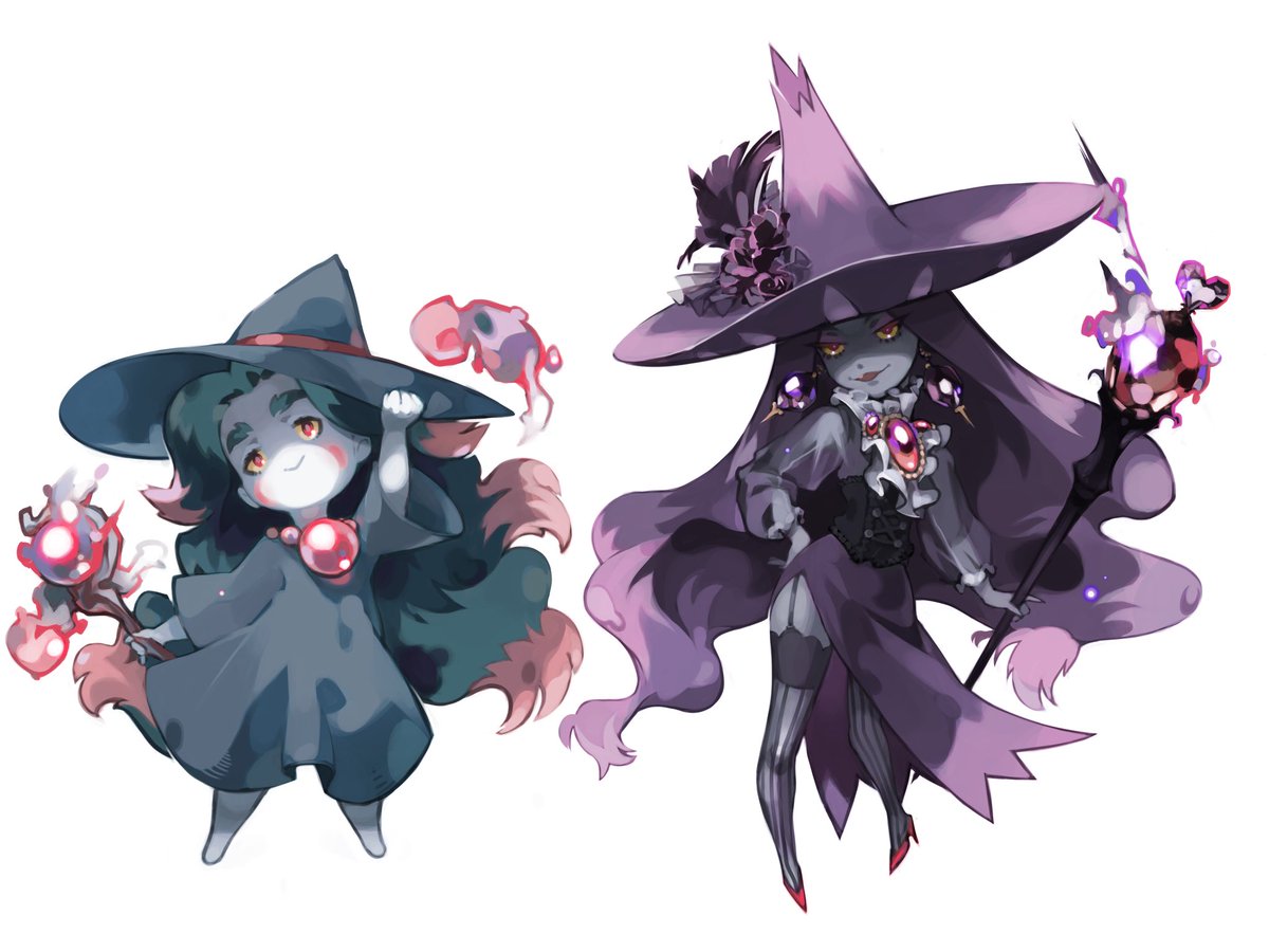 chostophe's tweet photo. Misdreavus And Mismagius 🔮 https://t.co/J7QY9KiAjU