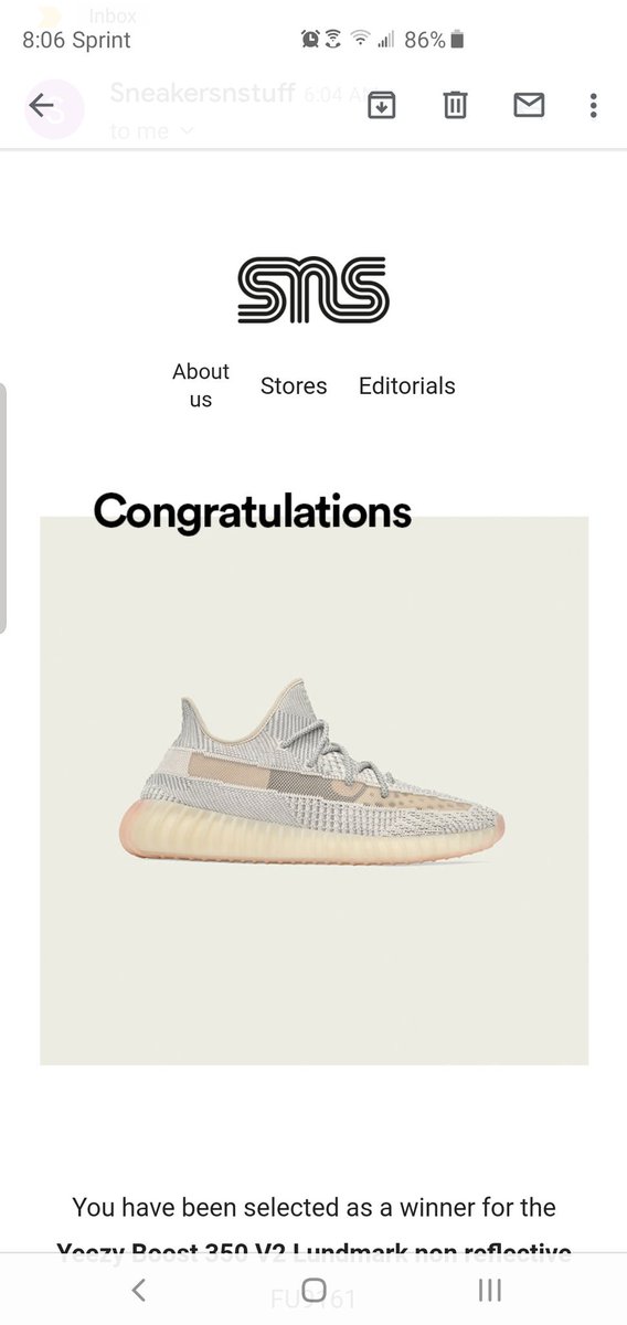 JeffreyvJenkins's tweet photo. @sneakersnstuff Well my fingers were crossed and blessed with this. @sneakersnstuff thanks again. https://t.co/GBKRlmnt8B
