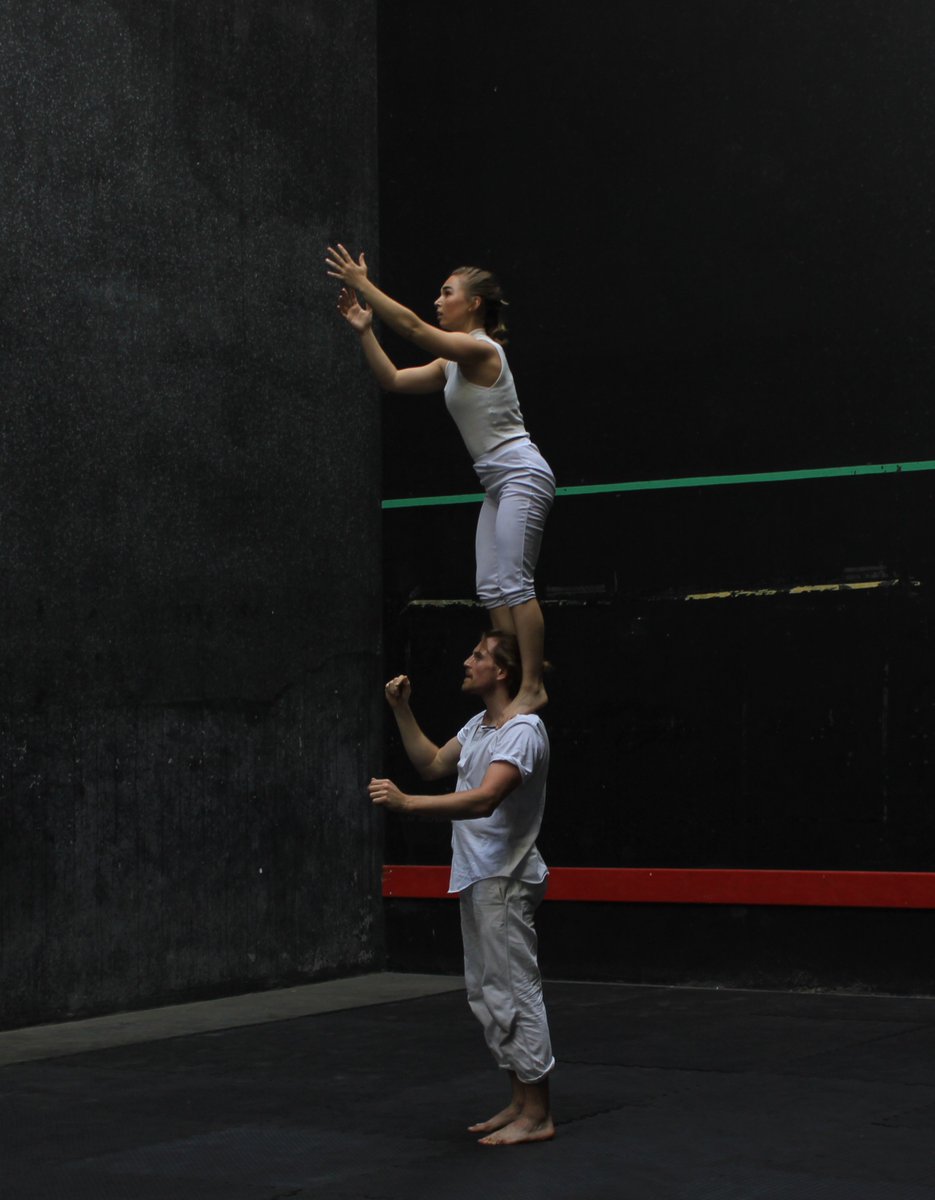 MotionhouseDT's tweet photo. Don't miss our new duet GRAVITY at Summer in Southside, Birmingham, tomorrow & Sunday! Performances on Sat 2.15pm & 4pm and Sun 2.15pm & 3.30pm at the Arcadian Piazza @brumhippodrome Combining hand-to hand acrobatics, contact choreography & breath-taking balances. #DanceCircus https://t.co/l6ZUqINAMr