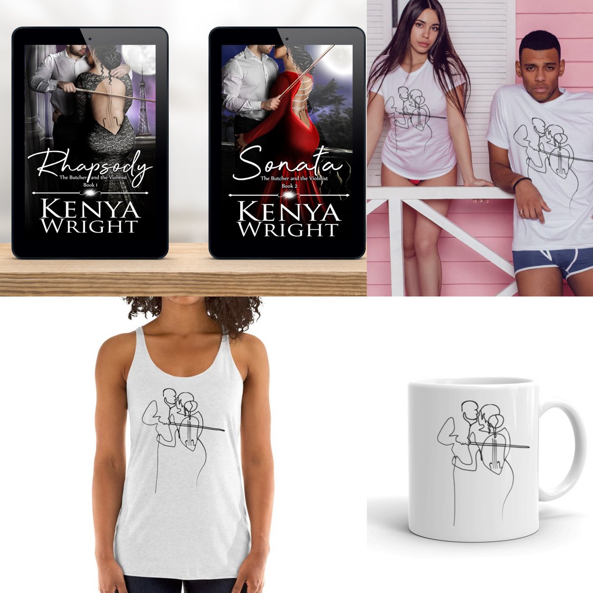 KenyaWrightBook's tweet photo. The Butcher and the Violinist!
Books
https://t.co/oPZv032w5C
T-Shirt
https://t.co/0v083IOjos
Tank:
https://t.co/AVm3IGl9JQ
Mug
https://t.co/viDMZg5wMd
#KWShop #BwwmRomance #Interracialromance #RomanceReaders https://t.co/Yuv0BYRtMp