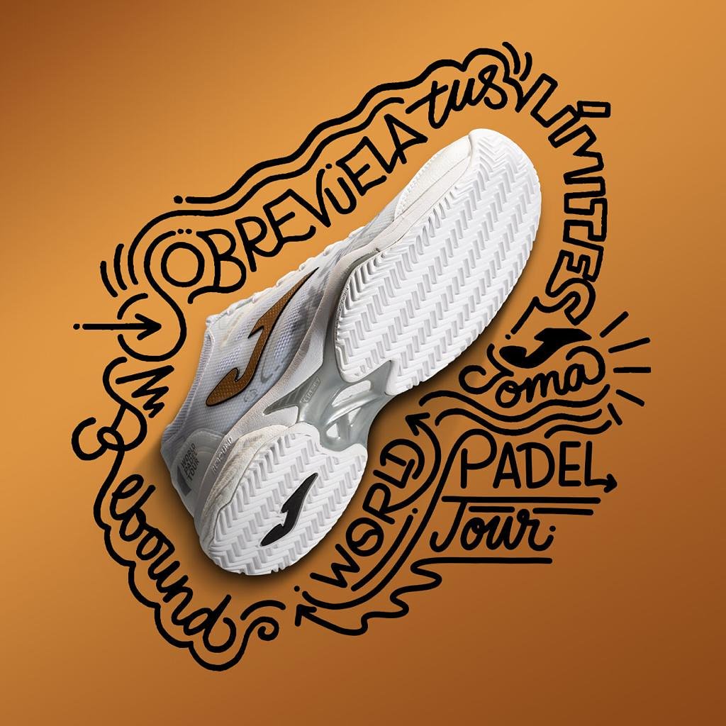 JomaSport's tweet image. Si estás en el  #WPTValenciaOpen🔥 haz RT a este tuit. Sorteamos una zapatilla Slam edición especial @WorldPadelTour . Anunciaremos el ganador al finalizar la segunda semifinal. Suerte!!!
