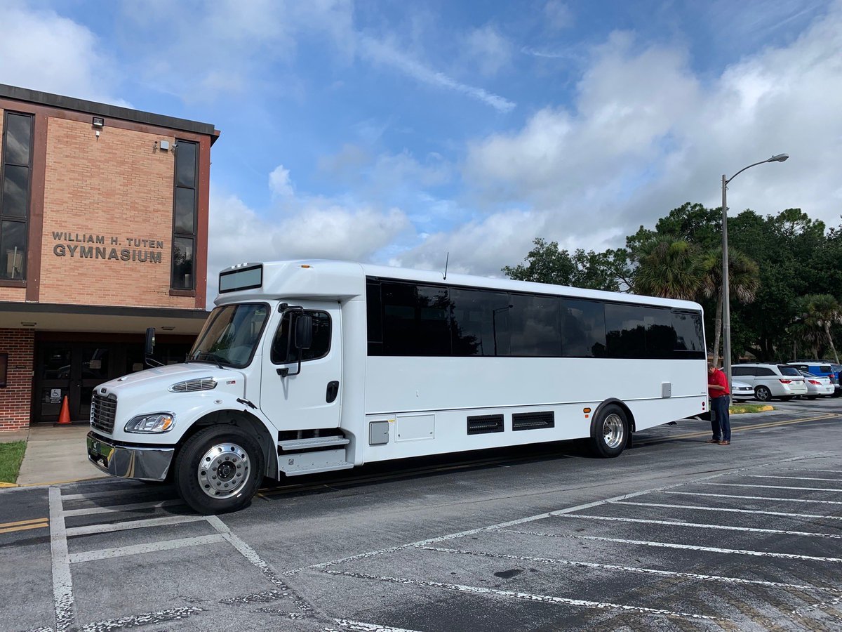 NationsBus's tweet photo. Arrive at the big game in style! Let us help you find the perfect transportation for your athletic department!
The Vikings at St. Johns River State College take delivery of a new bus for their sports program.
#nationsbus #transportation #motorcoach #wesellbuses #shuttle #limo https://t.co/VcvsDdJSVJ