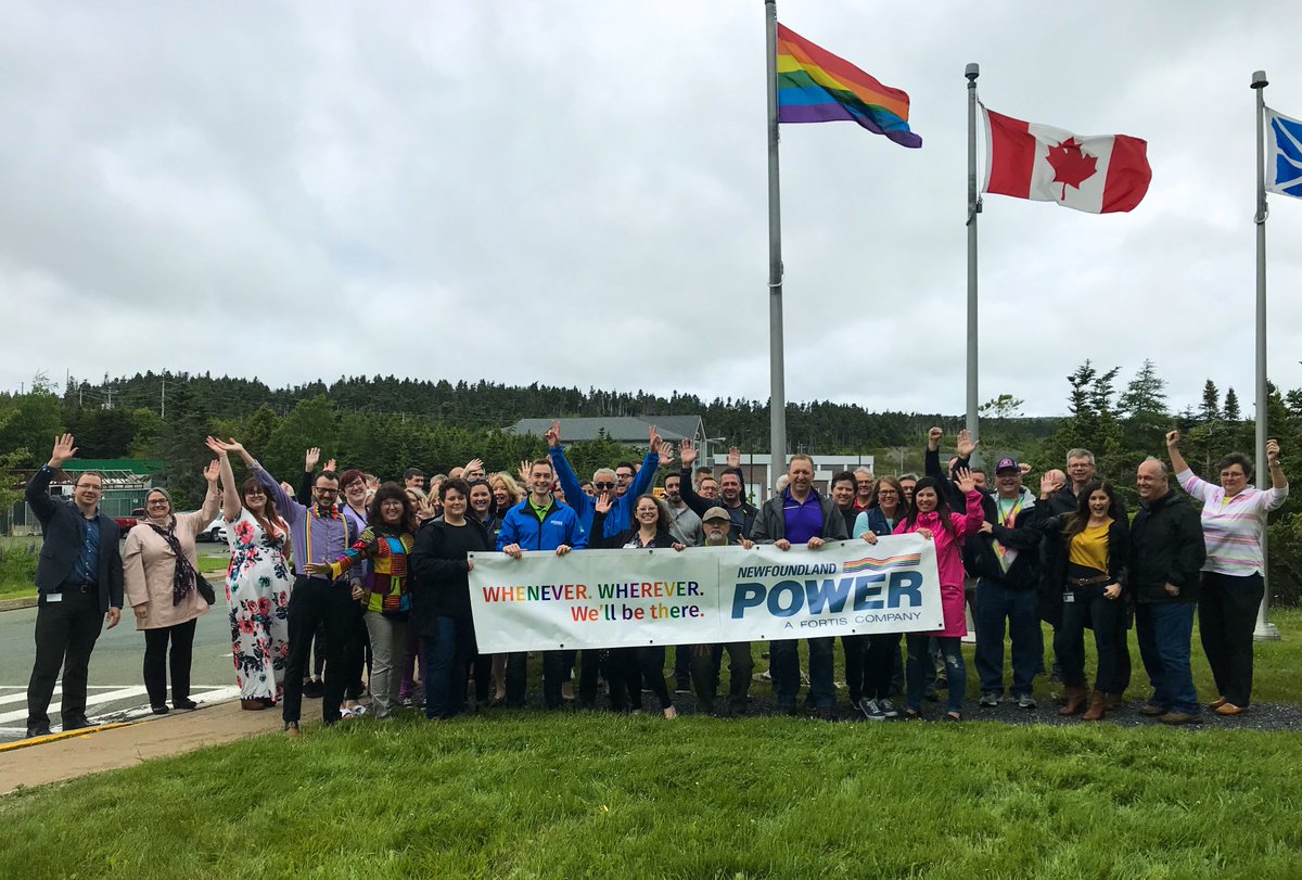 NFPower's tweet image. 🏳️‍🌈 #BeYourself.  Our differences are our strength. Today, we proudly raised the rainbow flag at our Duffy Place office in St. John’s.  #prideandprogress #yytpride2019 @StJohnsPrideNL
