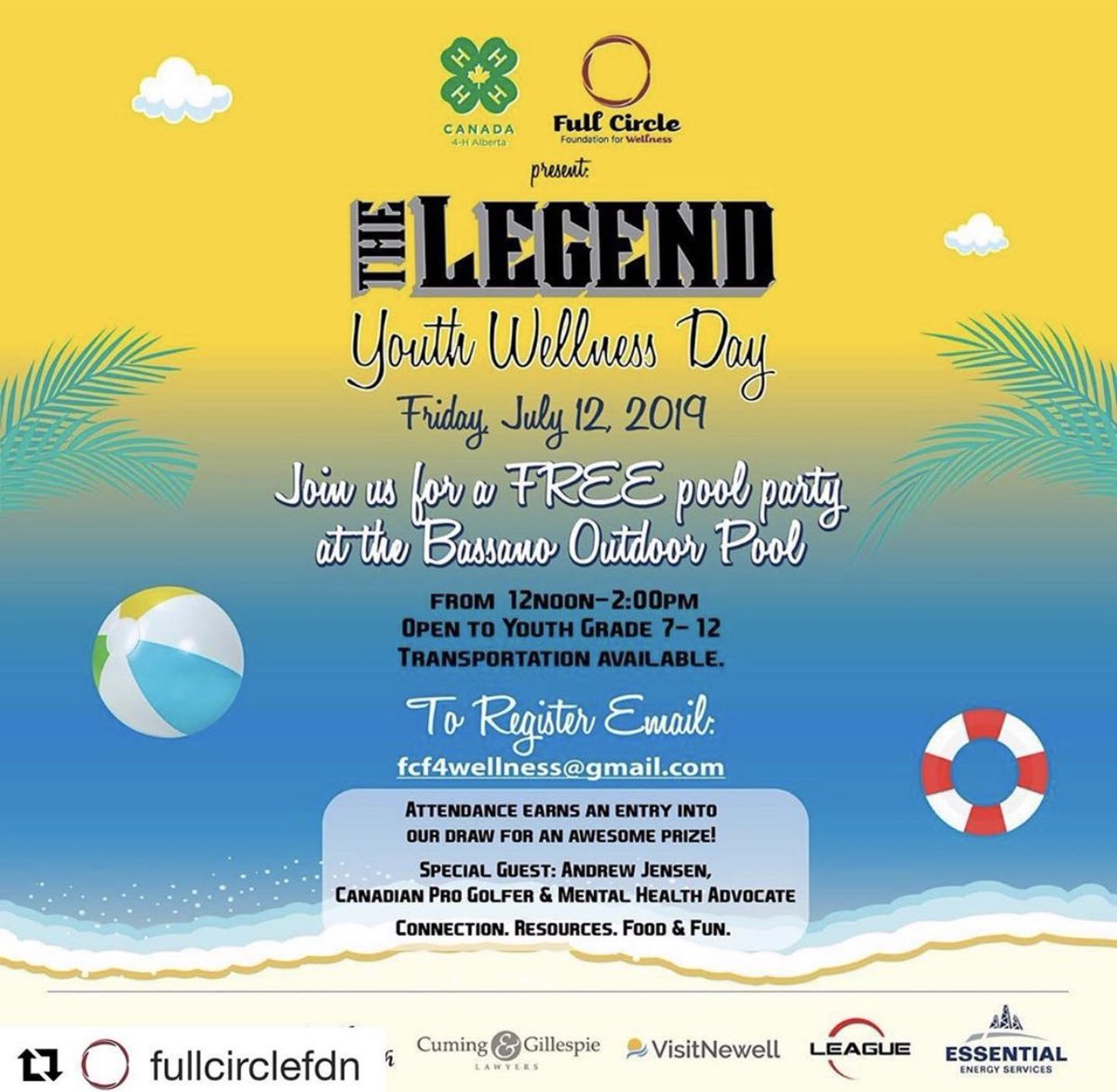 StaceyTMeyer's tweet photo. Wishing the @fullcircle_fdn Team, as well as all the kids signed up for today, an incredible Youth Wellness Day! Thanks for all you do @carmpowell @TCStoges @ashkwilliams &amp; see tomorrow for “The Legend”! @CMHACalgary @BassanoSchool @CityofBrooks https://t.co/i4QJUap7So