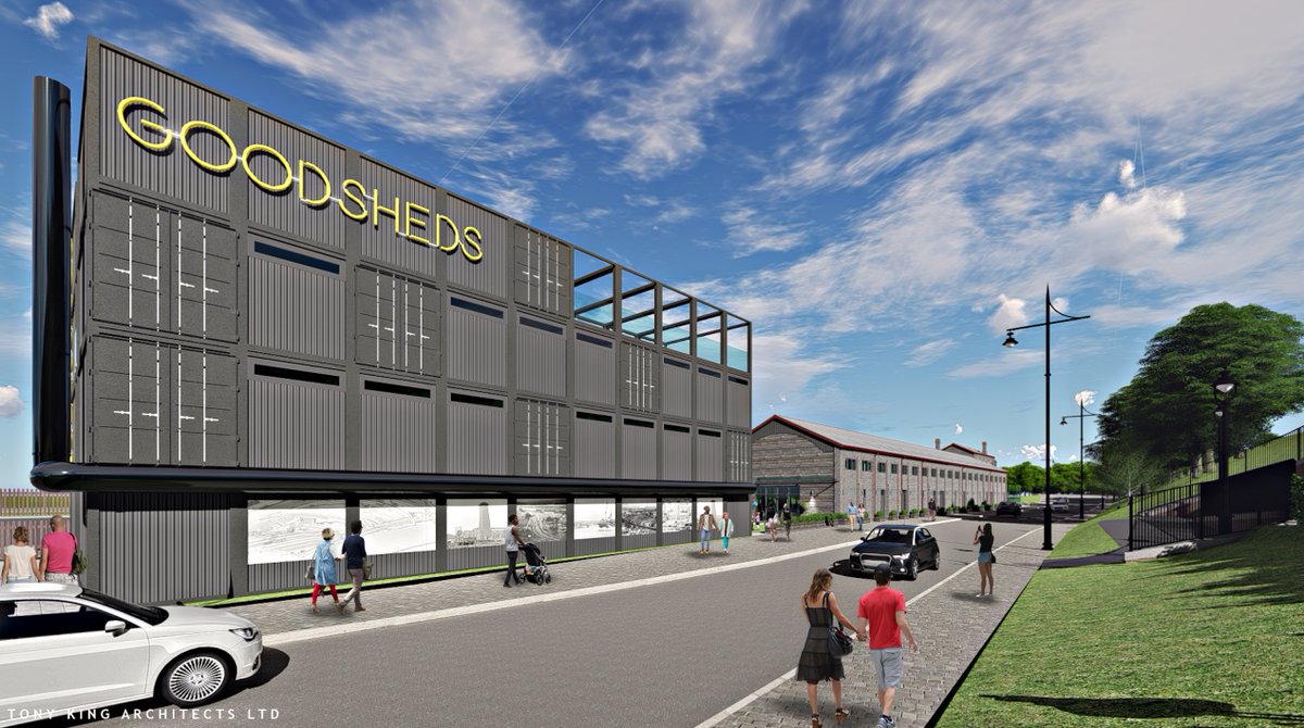loft_co's tweet photo. Happy Friday! 

Today we have completed the purchase of Goodsheds in Barry with the help of a superb community. 

Now let’s open the UK's first urban high street!

Opening June 2020

#goodshedsbarry https://t.co/5WET2CZWsN