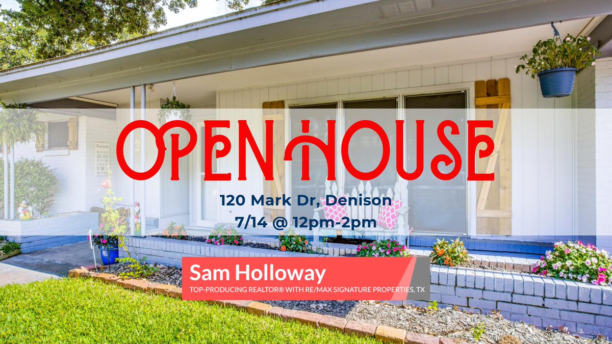 TopRealtorInTX's tweet photo. 🏠🏠I have two open houses on Sunday! I would love to see you out there! Come take a look at these gorgeous homes! #openhouse #texasrealestate #northtexashomes #realtor https://t.co/mEHm2RYA0K