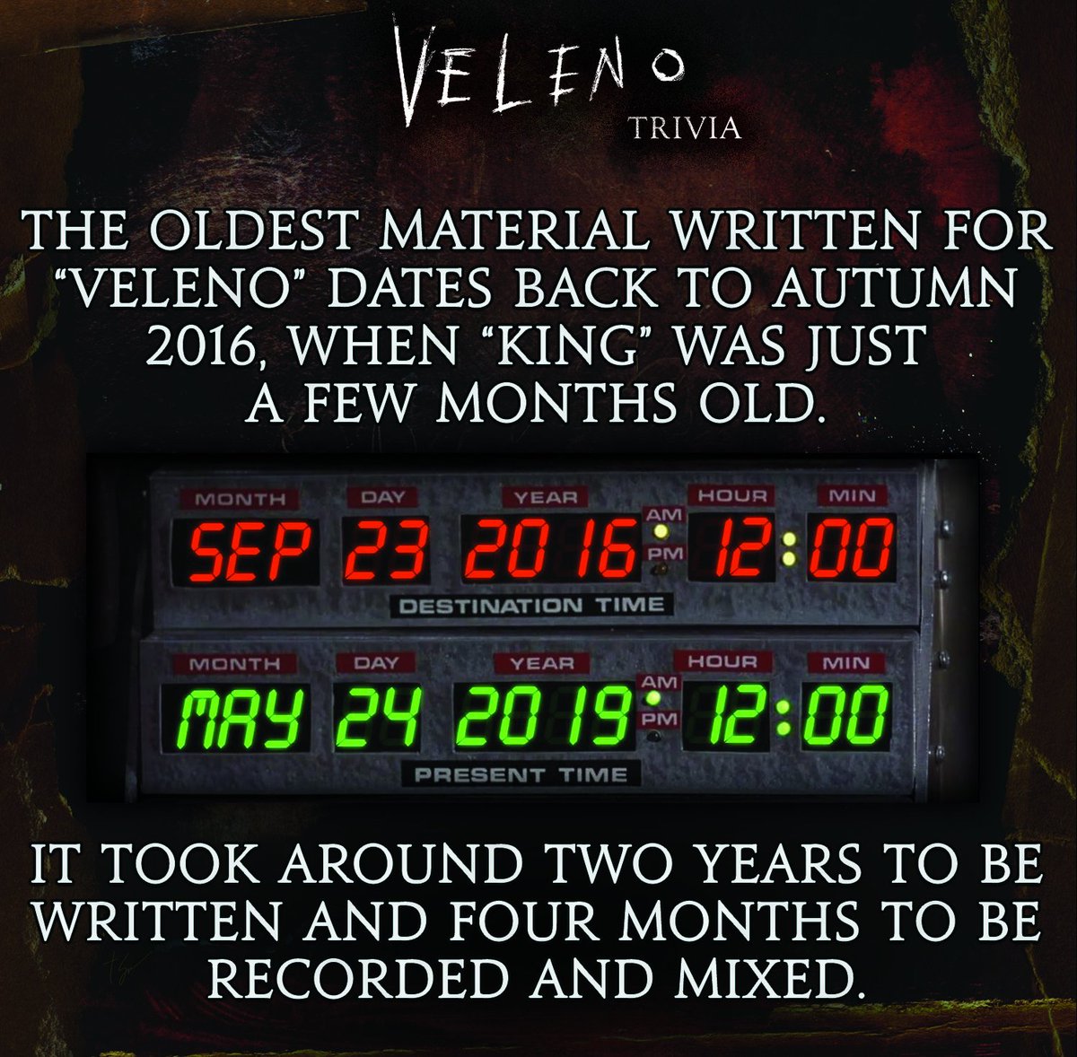Man... it's been a ride!

#Veleno #trivia