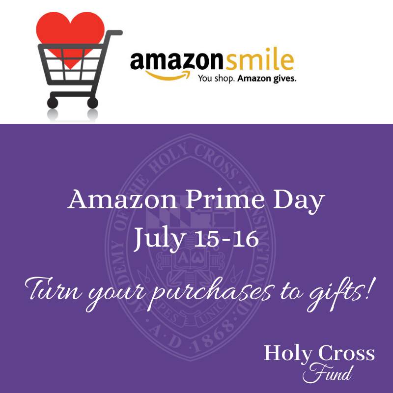 Did you know if you choose Holy Cross when you shop with <a href="/amazon/">Amazon</a>smile , @amazon will donate a % of your purchase to Holy Cross?! Start shopping today and turn your purchases to gifts. 🛍 smile.amazon.com
