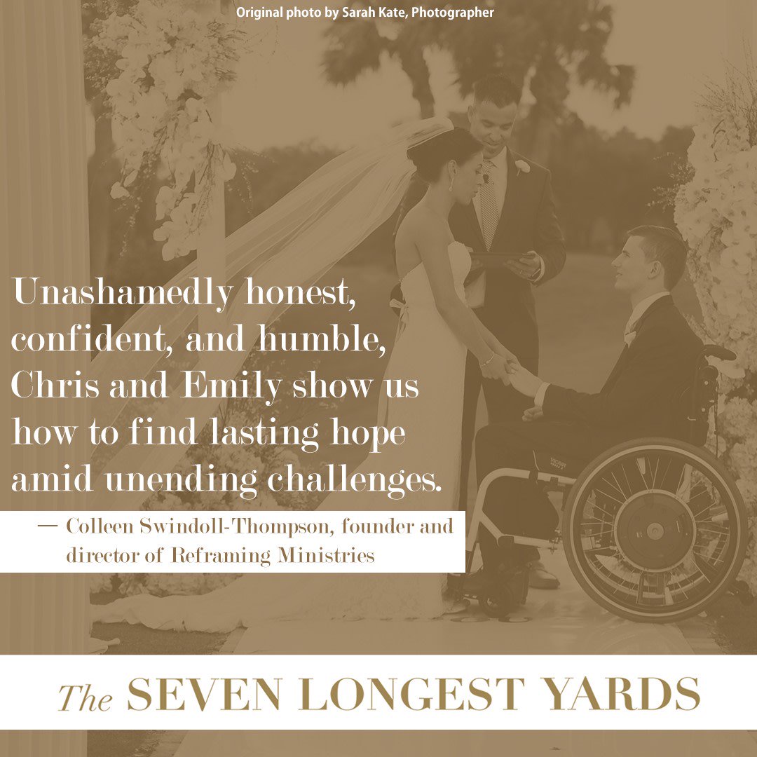 colleenswindoll's tweet photo. In less than one second, Chris Norton’s life was irreversibly altered. Primed to be an All-American football star, Chri... https://t.co/n7SCLZNobu
@chrisanorton16 @emilysummersnorton

#7yardsbook #reframingministries #colleenswindoll #podcast #blog #author #books #resources #help https://t.co/HOmKx71QJa