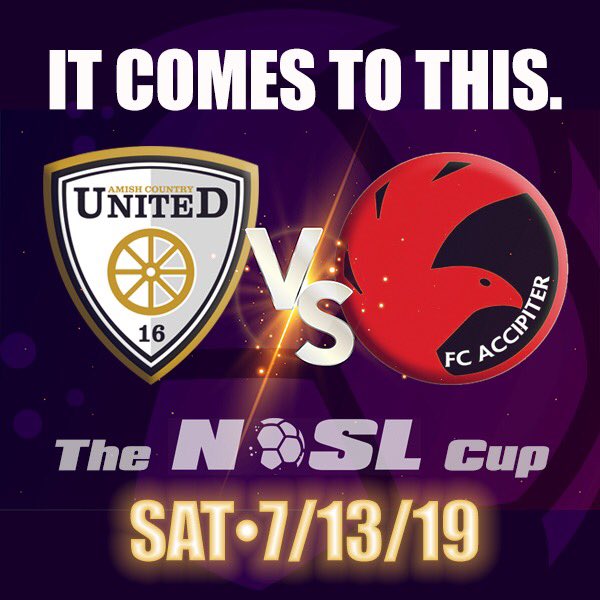 NOSLsoccer's tweet photo. It comes to this. NOSL Final, tomorrow night at 7:30 PM from Wooster High School https://t.co/fBRxCQKnqj