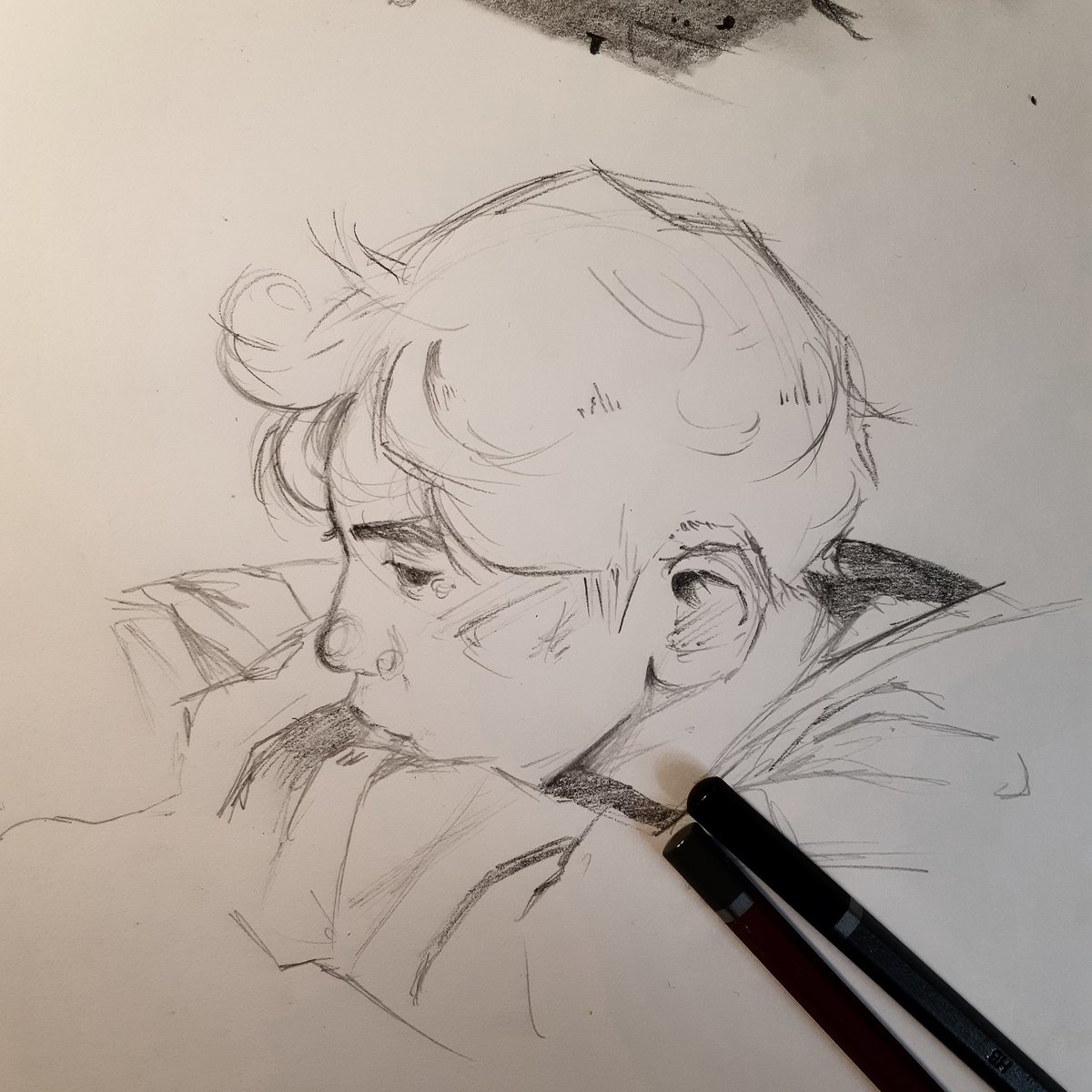 thisacc_is_dead's tweet photo. @weareoneEXO
Should I draw it on digital ?

#fanart #sketch #sketching #sketchbook #draw #drawing #art #artist #practice #pencil #work #illustration #portrait #croquis #chanyeolexo #chanyeol #exo #exofanart #parkchanyeol #korean #share_sketches #찬열 #박찬열 https://t.co/MLYxlydLt2
