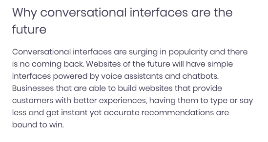 Collect.chat (@collectchat) on Twitter photo It's time to change the way UX on websites works.
💁♀️ Conversational interfaces are the future
Article from <a href="/businessdotcom/">business.com</a> business.com/articles/conve… by <a href="/moazzam_kamran/">Moazzam | Endless</a> It's time to change the way UX on websites works.
💁♀️ Conversational interfaces are the future
Article from <a href="/businessdotcom/">business.com</a> business.com/articles/conve… by <a href="/moazzam_kamran/">Moazzam | Endless</a>