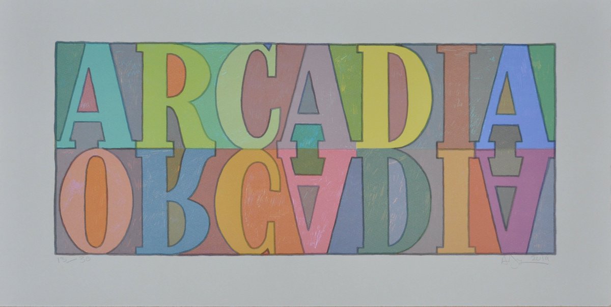 PierArtsCentre's tweet photo. Two prints by Arthur Watson, created to celebrate 40 years of the @PierArtsCentre  available from today:

Orcadia Arcadia 2019
screenprint on paper 
edition of 30

Arcadia Orcadia 2019
screenprint on paper
edition of 30

£360 each unframed

#PAC40 #ArthurWatson #pierartscentre https://t.co/fiPEfRemX2