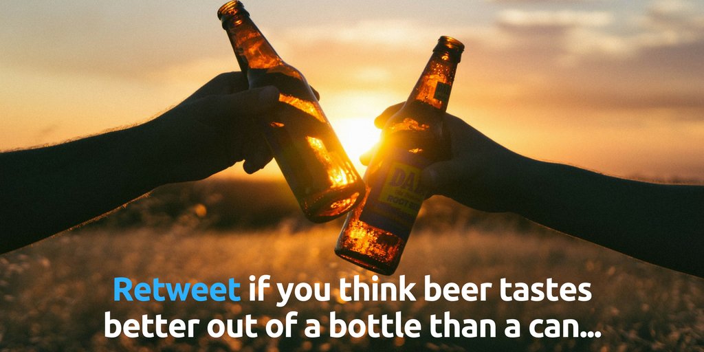 Glass bottle or can? For us there's no competition! Retweet if you agree!

#ChooseGlass 
#tastesbetteringlass
#glass #packaging #glasspackaging

beer-bottles.co.uk
<a href="/BeatsonClark/">Beatson Clark</a>